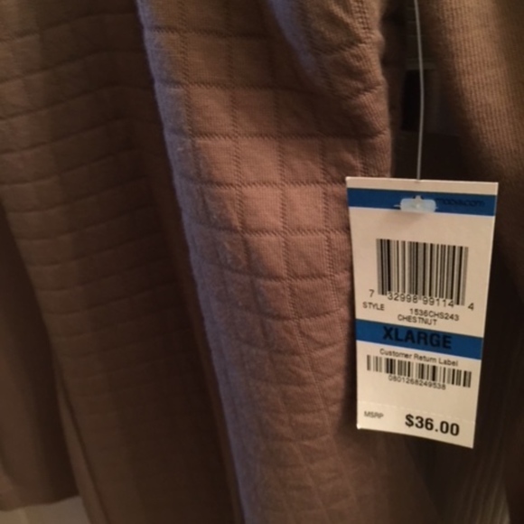 Karen Scott Jackets & Blazers - KAREN SCOTT 2PCS LS TOP & VEST CHESTNUT XL NWT